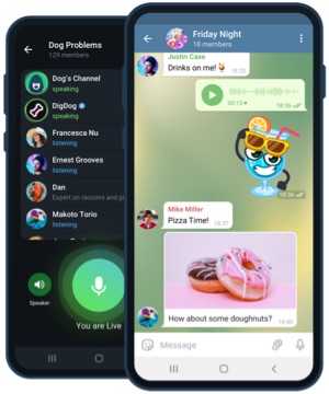 Telegram sur Android et iPhone